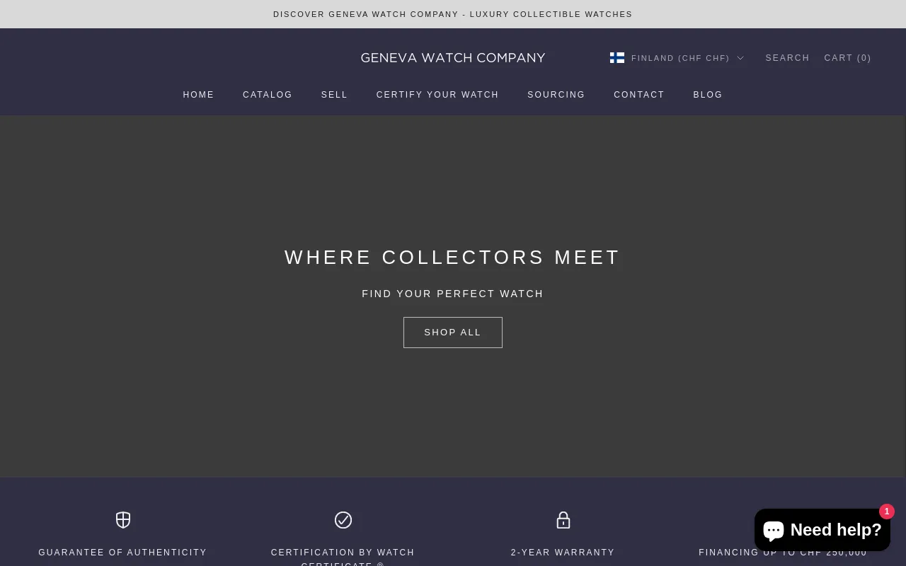 Geneva Watch Company screenshot