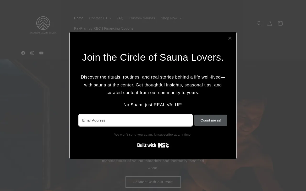 Inland Luxury Sauna screenshot