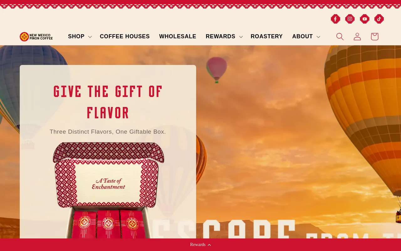 New Mexico Piñon Coffee screenshot