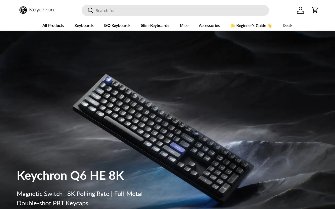 Keychron website screenshot