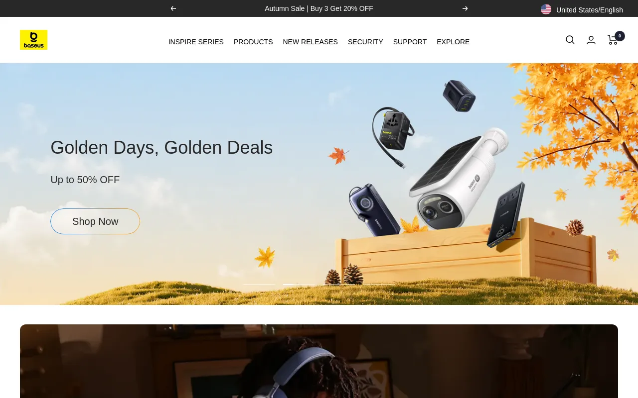 Baseus US screenshot