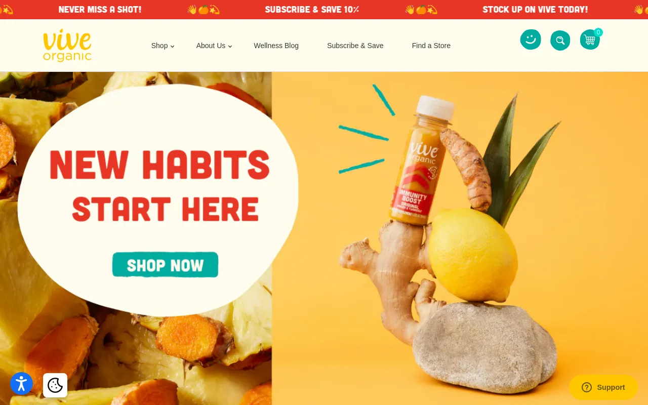 Vive Organic screenshot