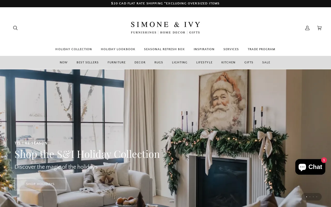Simone & Ivy website screenshot
