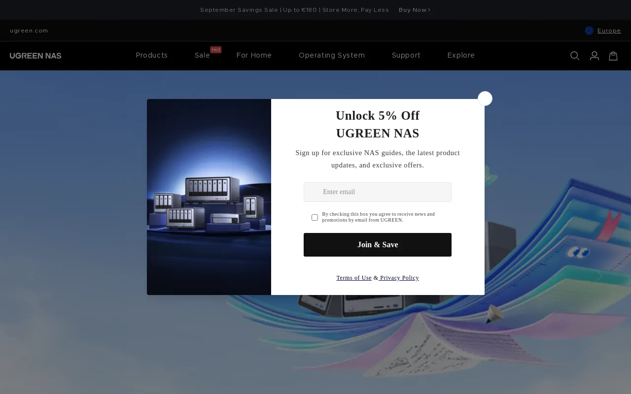 Stockage NAS UGREEN screenshot
