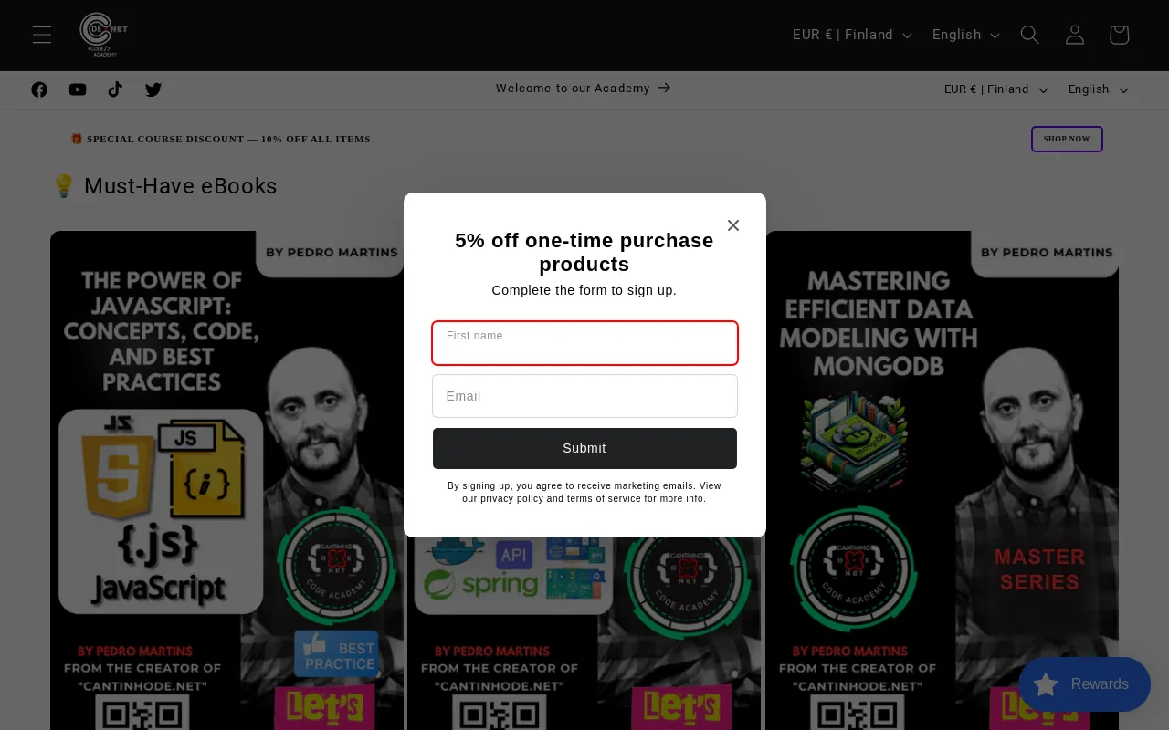 Cantinhode.net screenshot