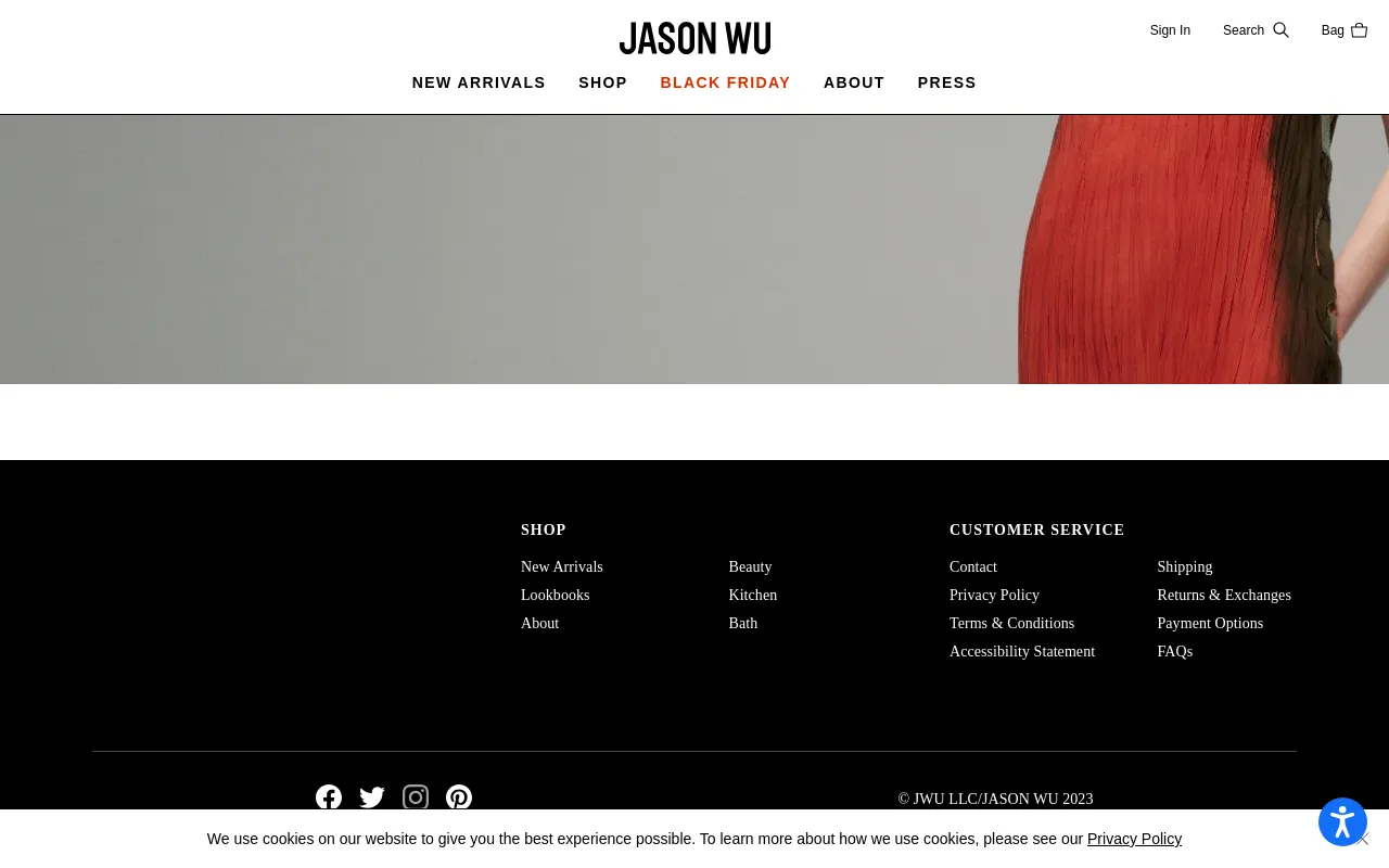 Jason Wu Studio website screenshot