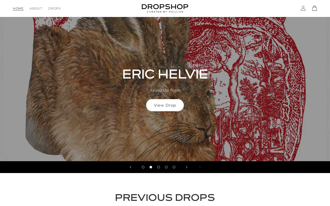 Dropshop, Curated by Phillips screenshot