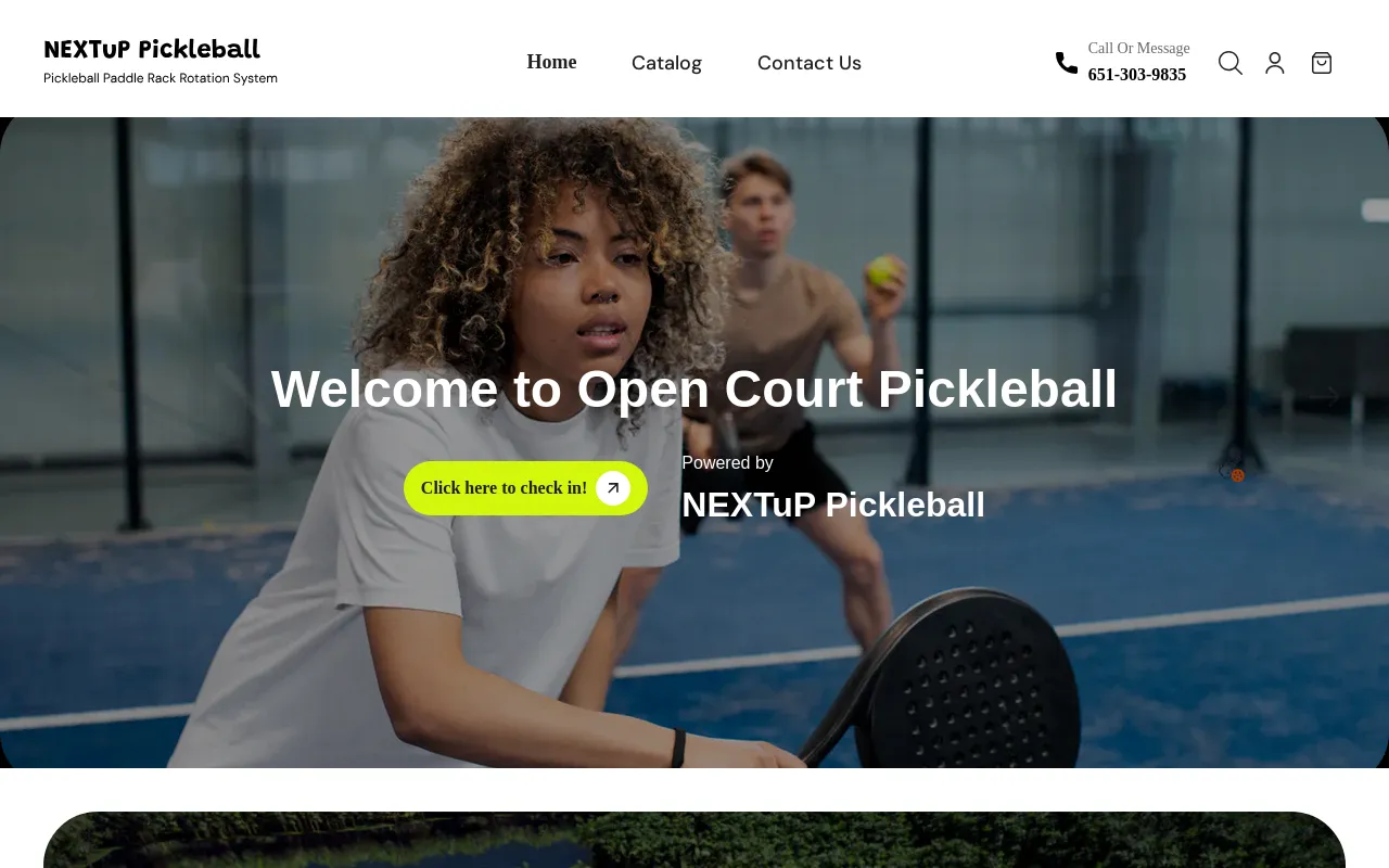 NEXTuP Pickleball Racks screenshot