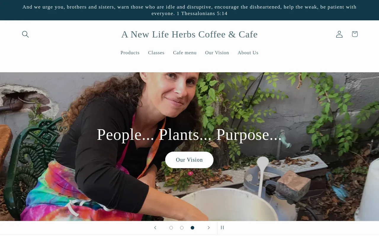 A New Life Herbs Coffee & Cafe screenshot