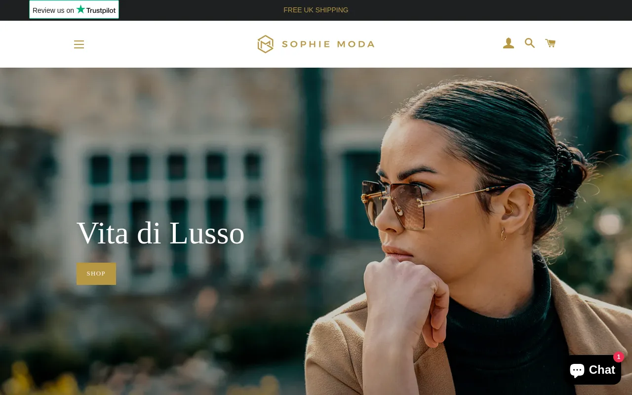 SOPHIE MODA UK screenshot