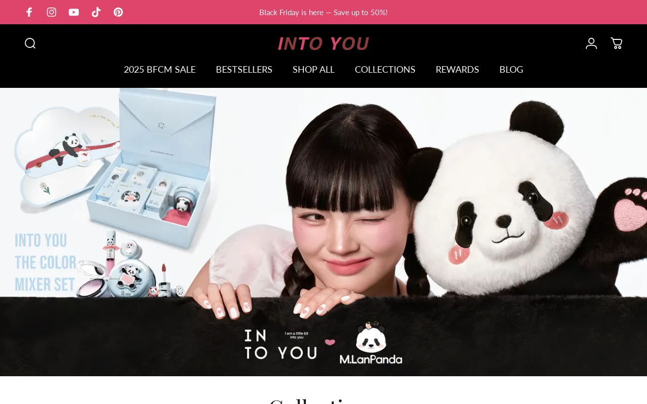 INTO YOU Cosmetics screenshot