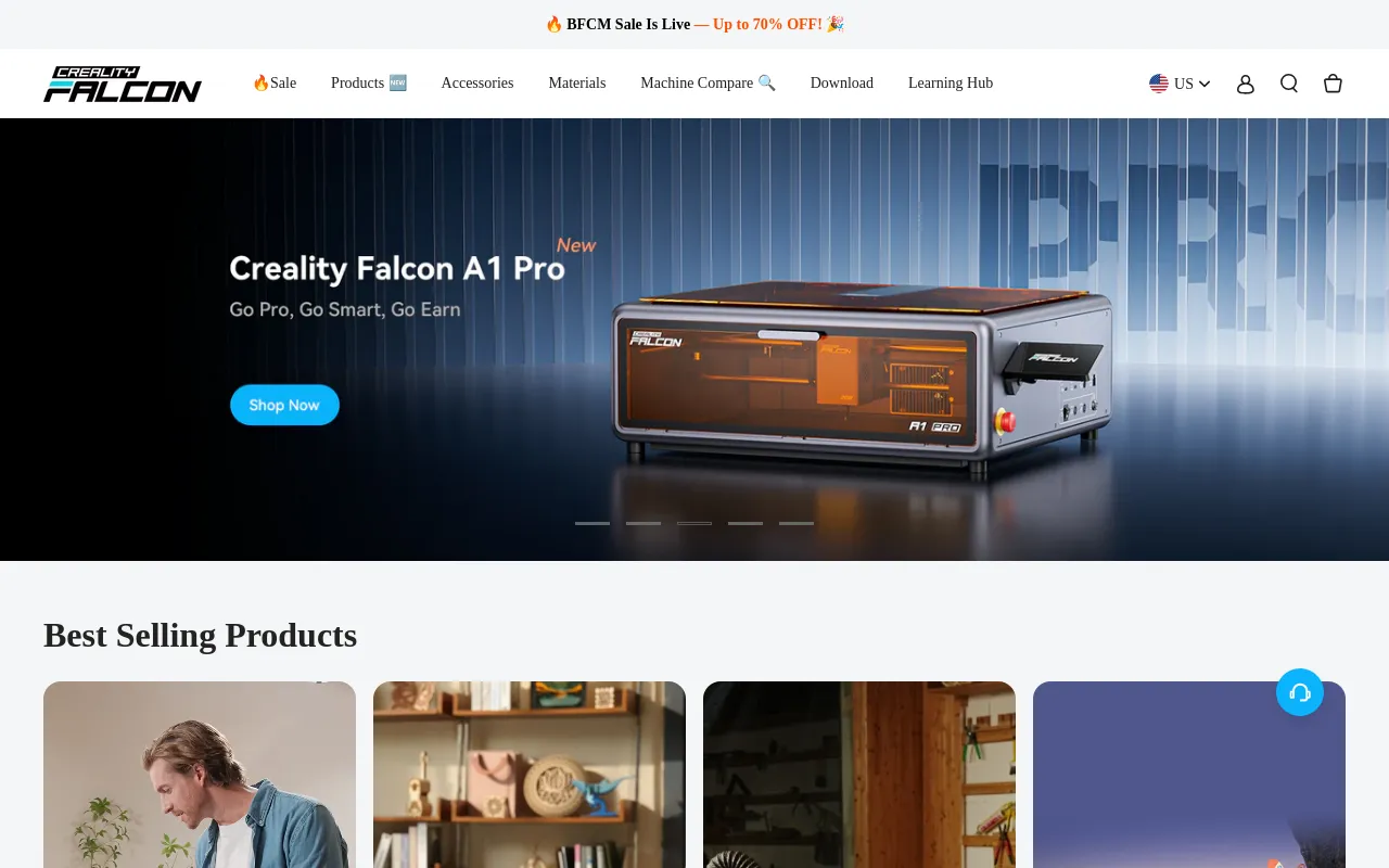 CrealityFalcon | US screenshot