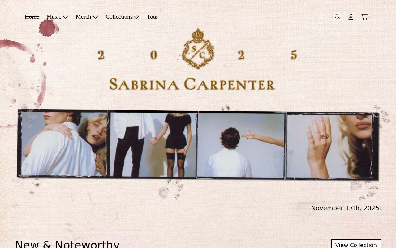 Sabrina Carpenter Official AU Store screenshot