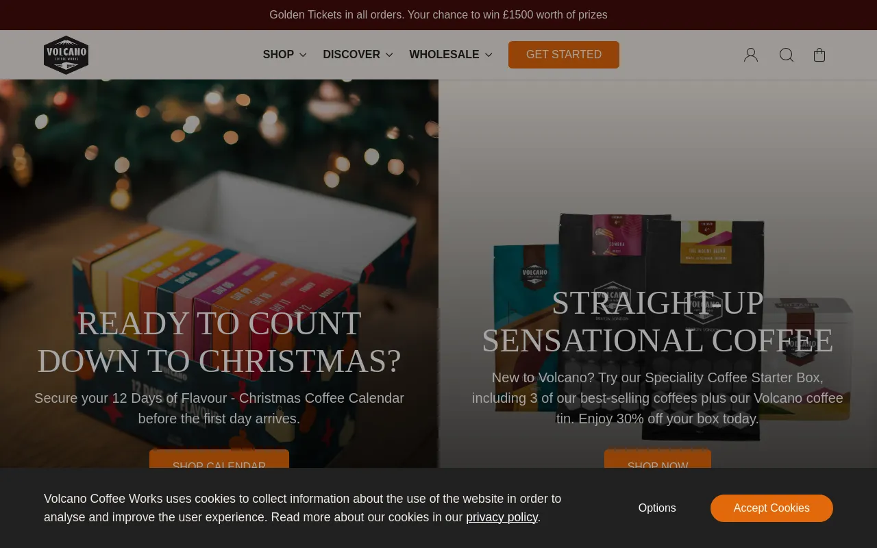 Volcano Coffee Works screenshot