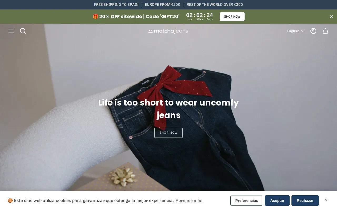 Matcha Jeans screenshot