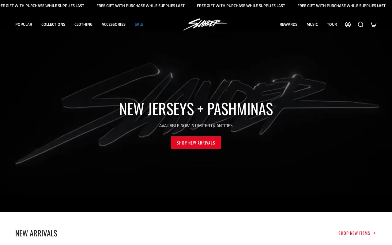 Slander Merchandise screenshot