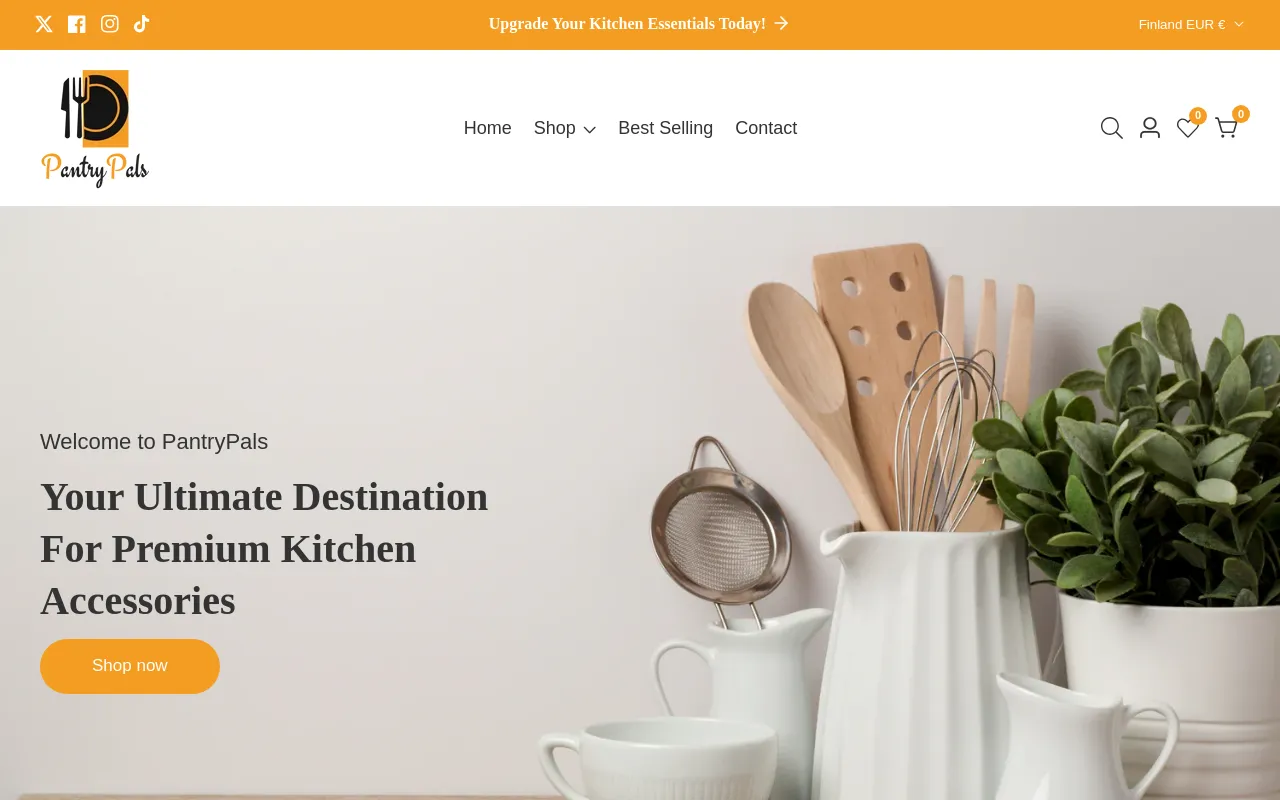 PantryPals website screenshot