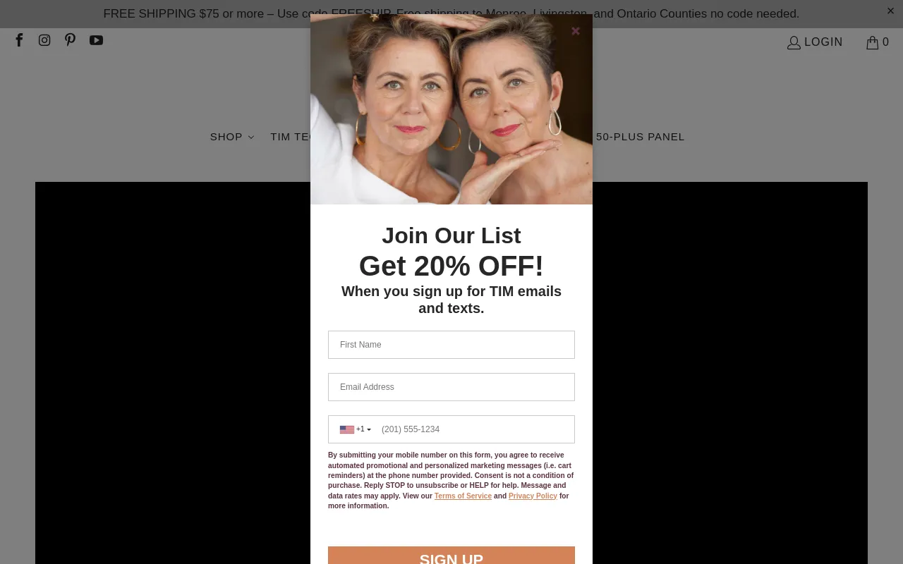 TIM Makeup Company screenshot