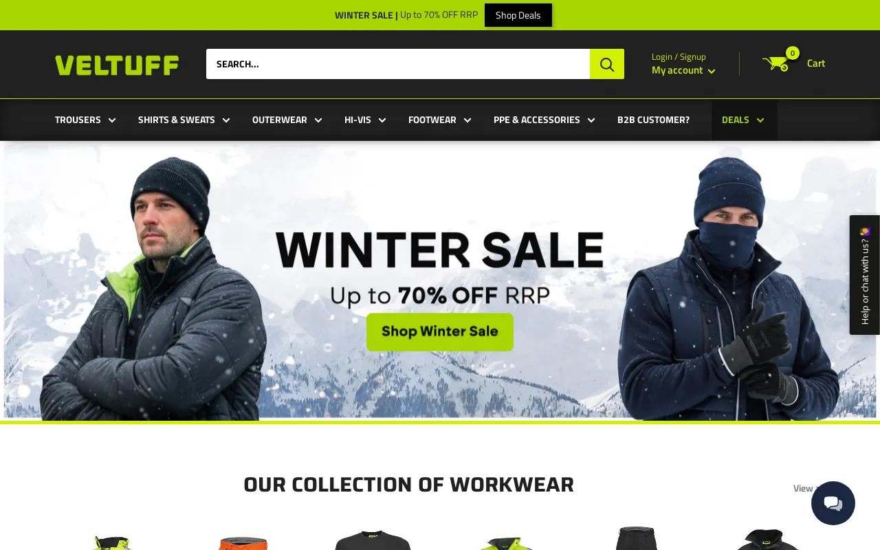 VELTUFF® UK screenshot