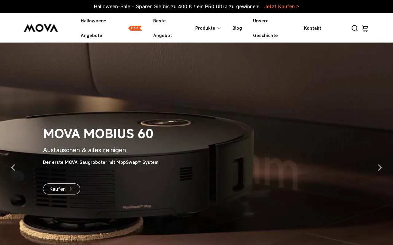 MOVA Deutschland screenshot