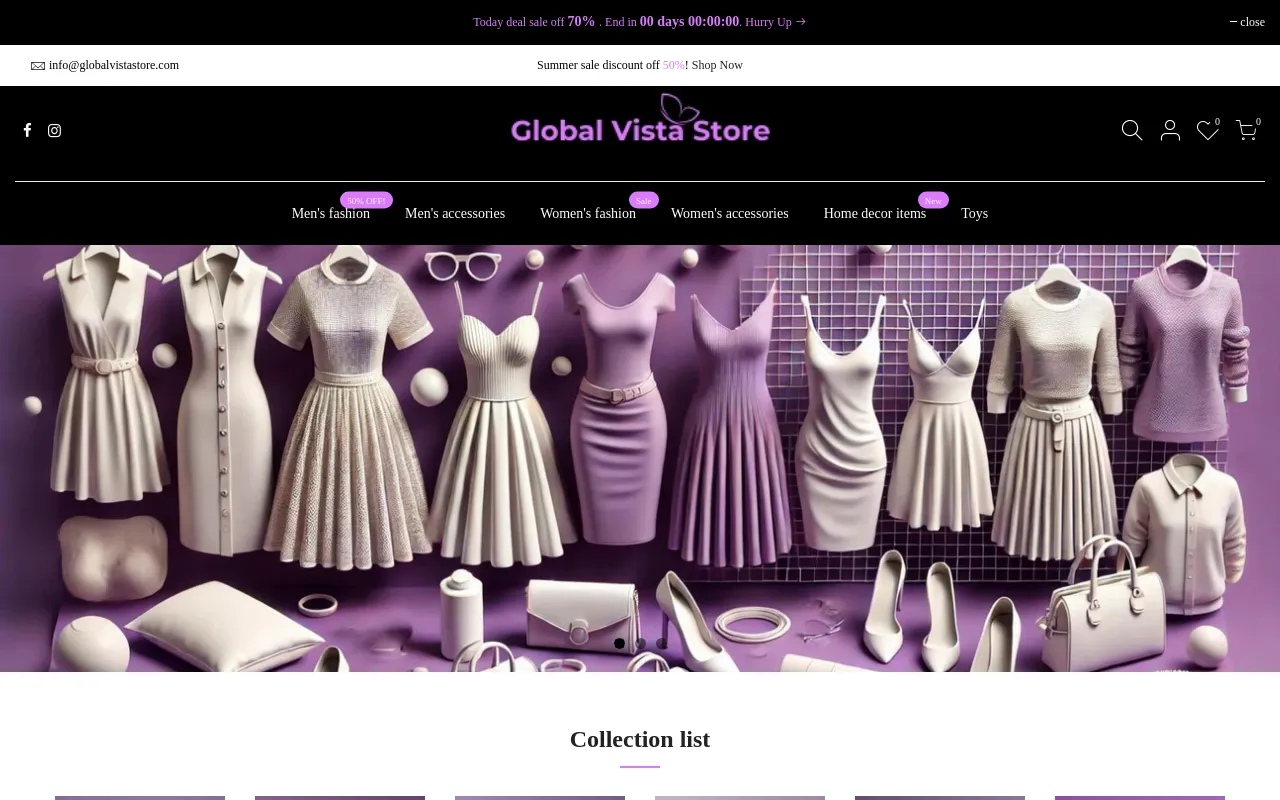 Global Vista Store screenshot