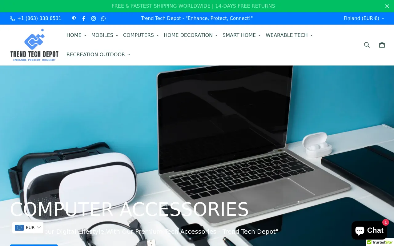 Trend Tech Depot screenshot