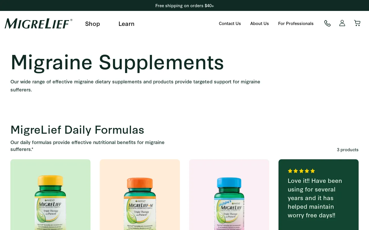 MigreLief screenshot