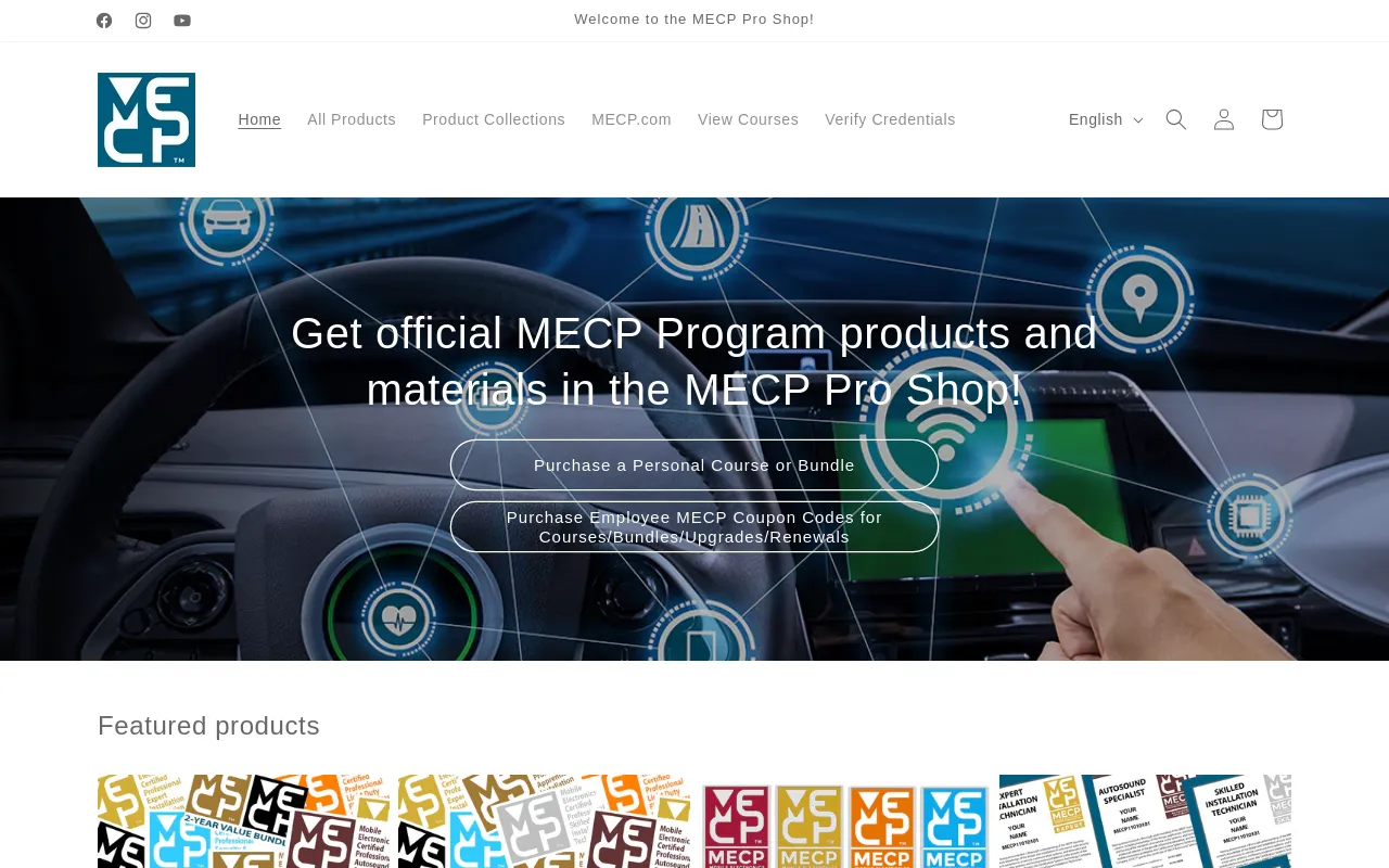 shop.mecp.com screenshot