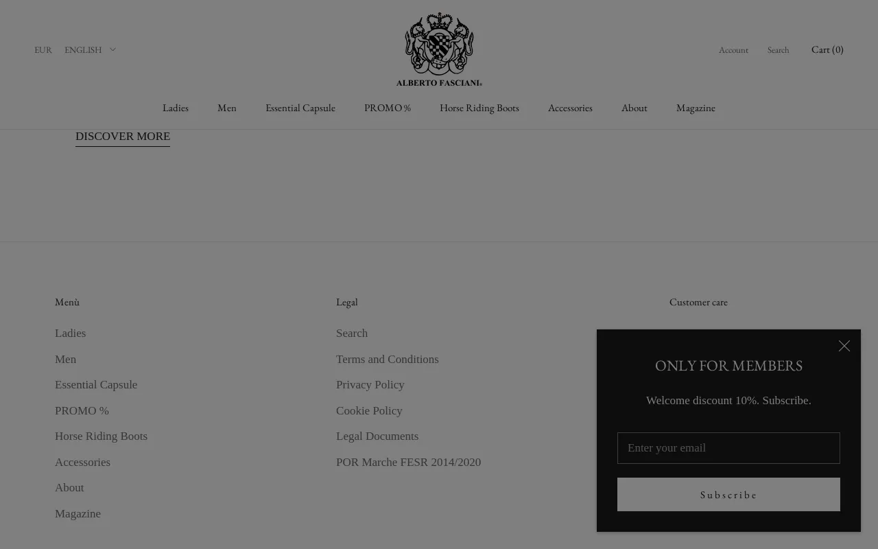 ALBERTO FASCIANI GROUP SRL website screenshot