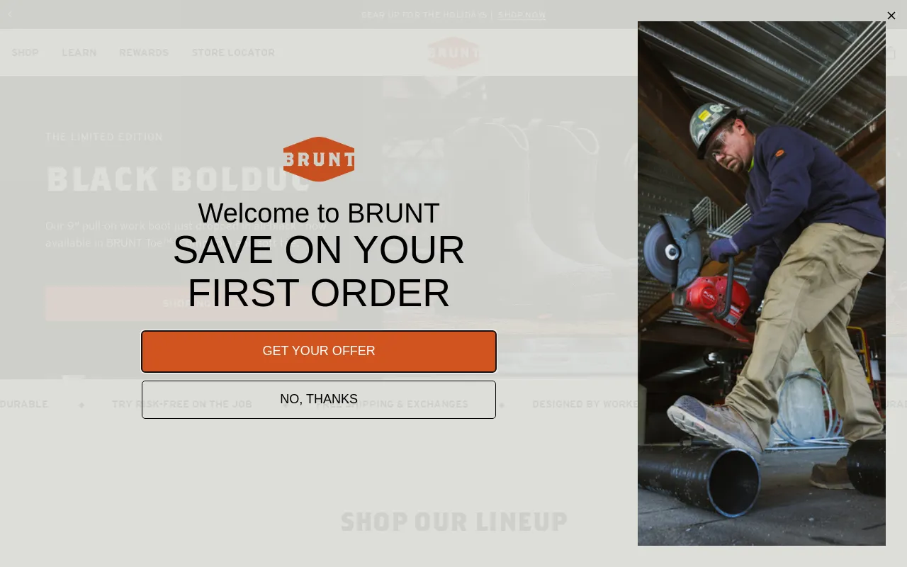BRUNT Workwear screenshot