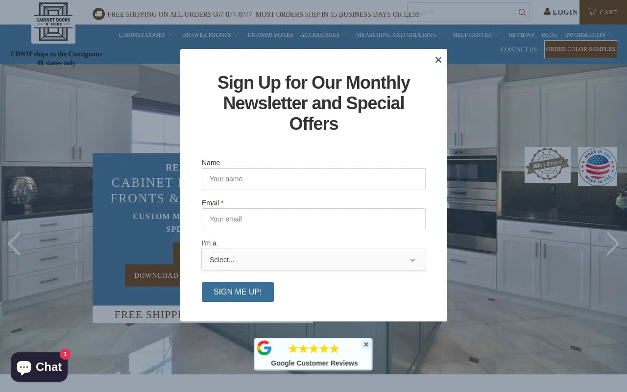 Cabinet Doors 'N' More screenshot