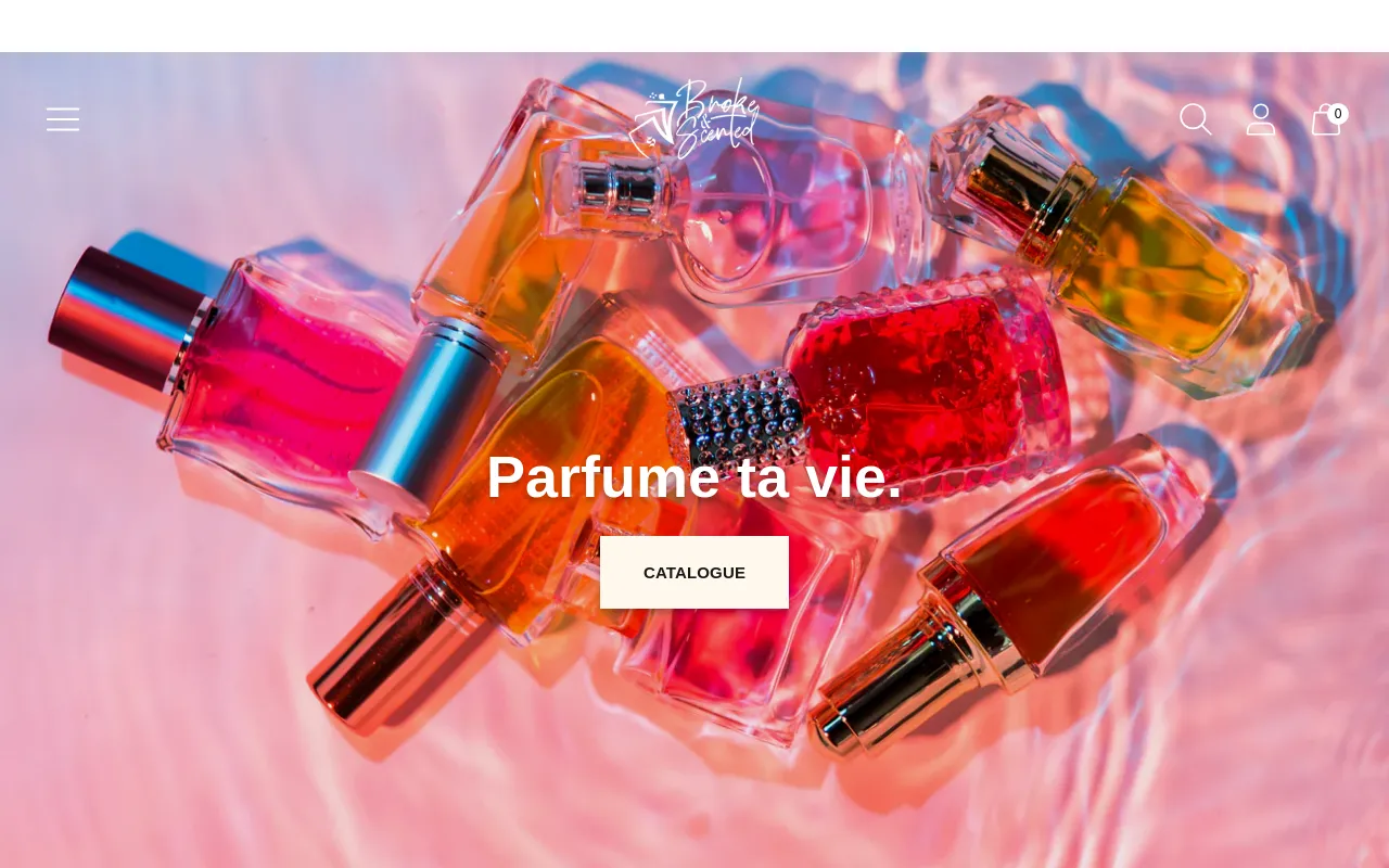 brokeandscented.com screenshot