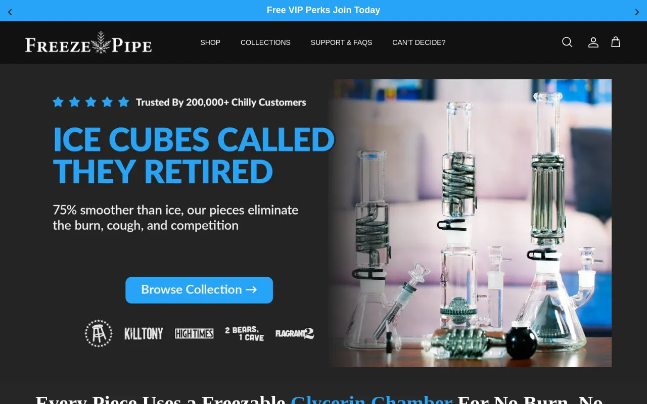 thefreezepipe.com screenshot