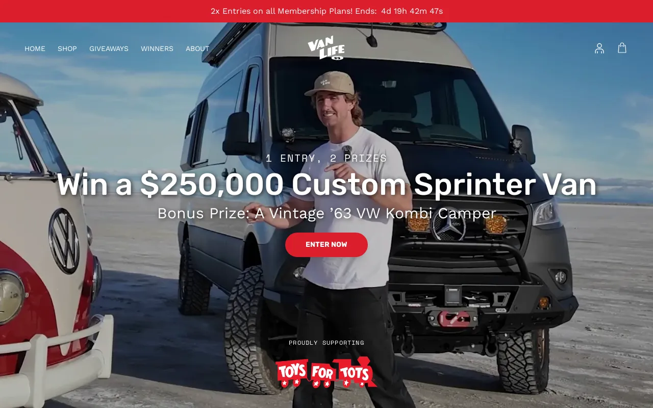 vanlife.us screenshot