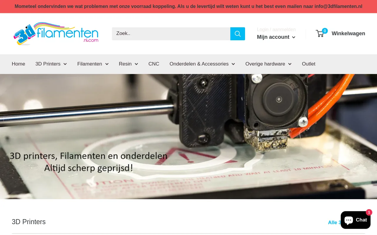 3D Filamenten.nl screenshot