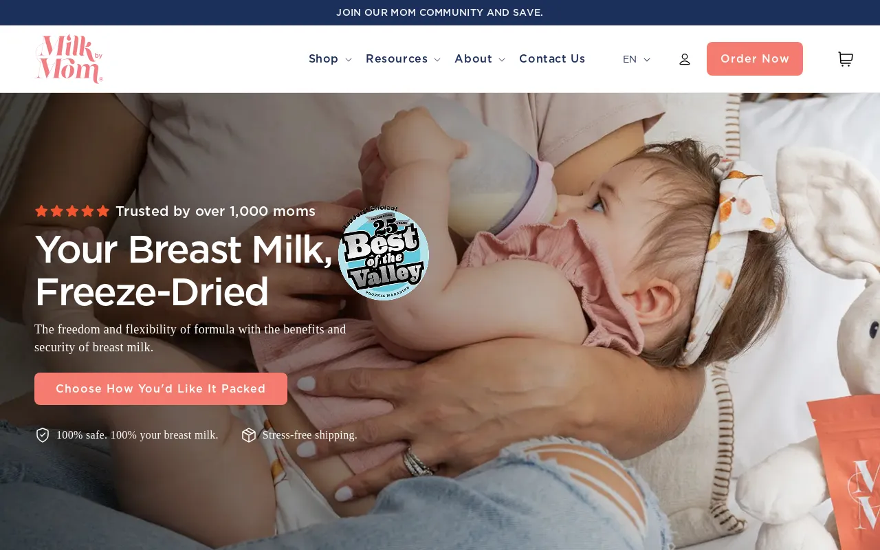 Milk by Mom screenshot