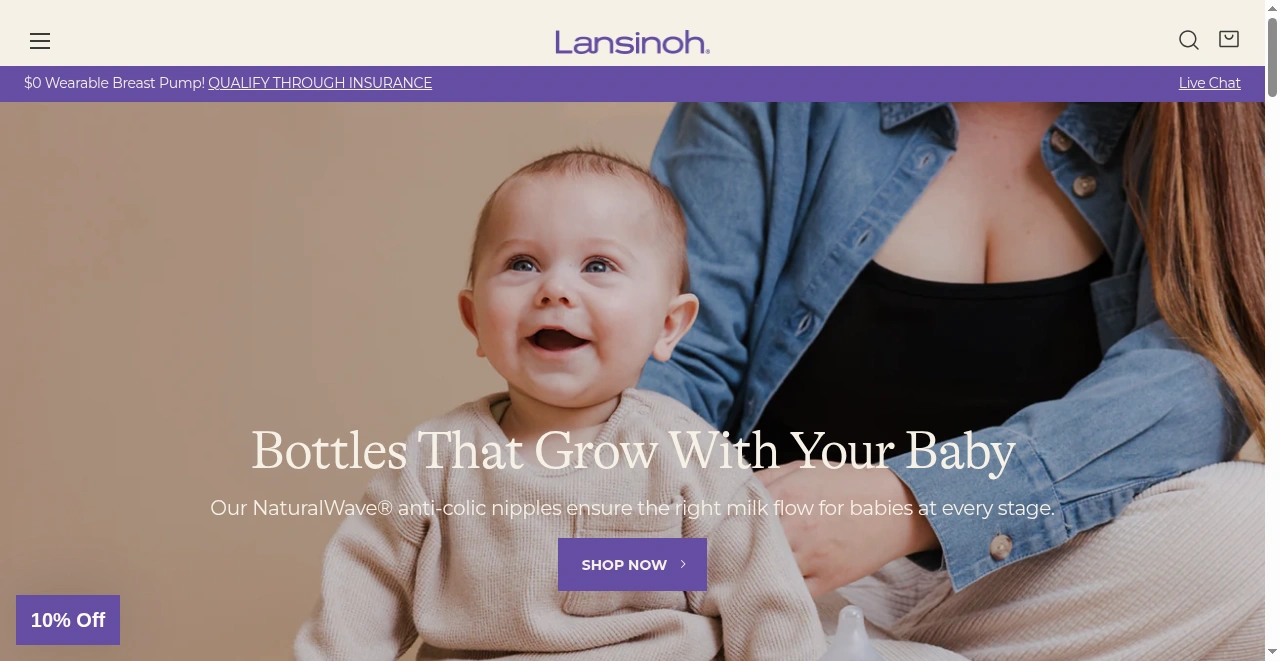 Lansinoh screenshot