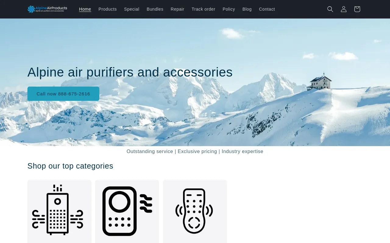 Alpine Air Products screenshot