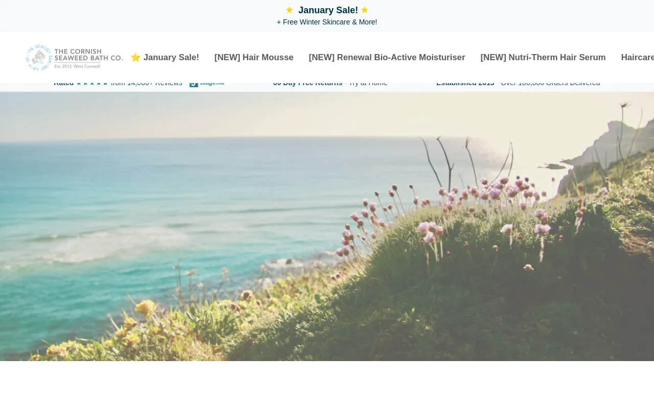 The Cornish Seaweed Bath Co. screenshot