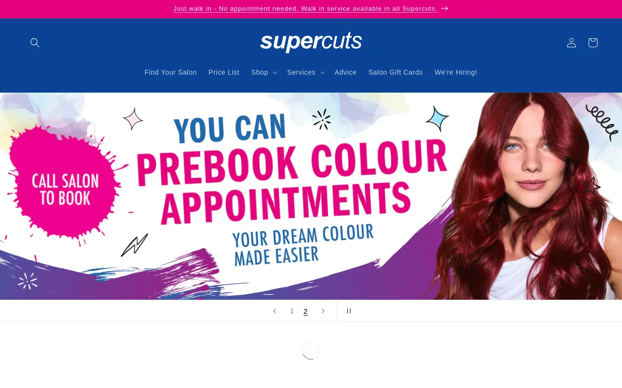Supercuts UK screenshot