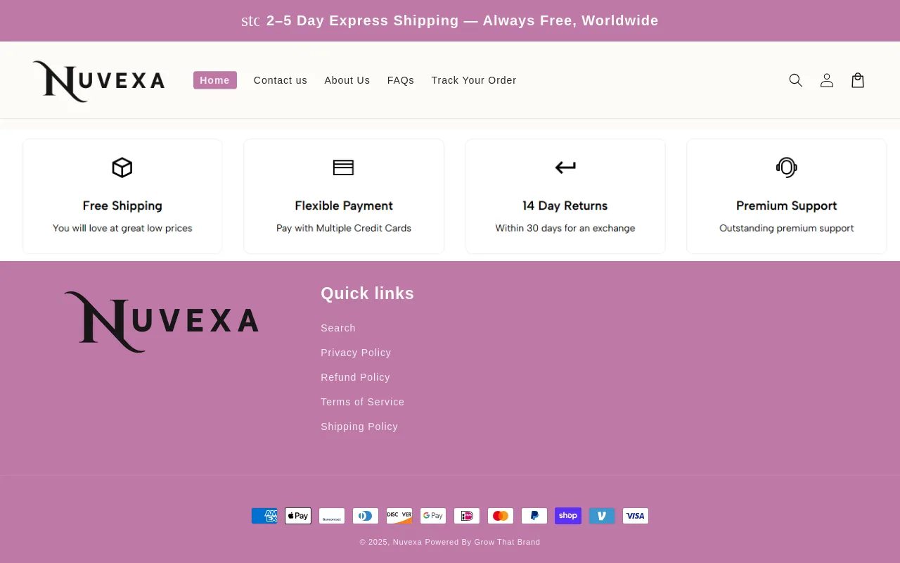 Nuvexa screenshot