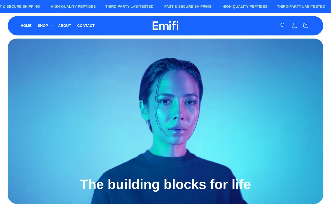 Emifi Peptides screenshot