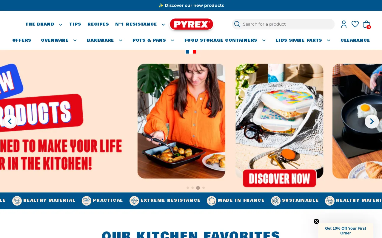 Pyrex® Webshop UK screenshot