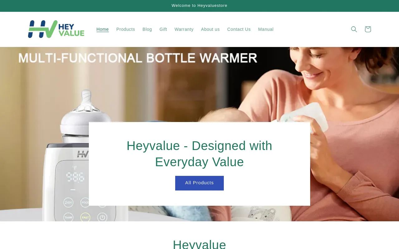 www.heyvaluestore.com screenshot