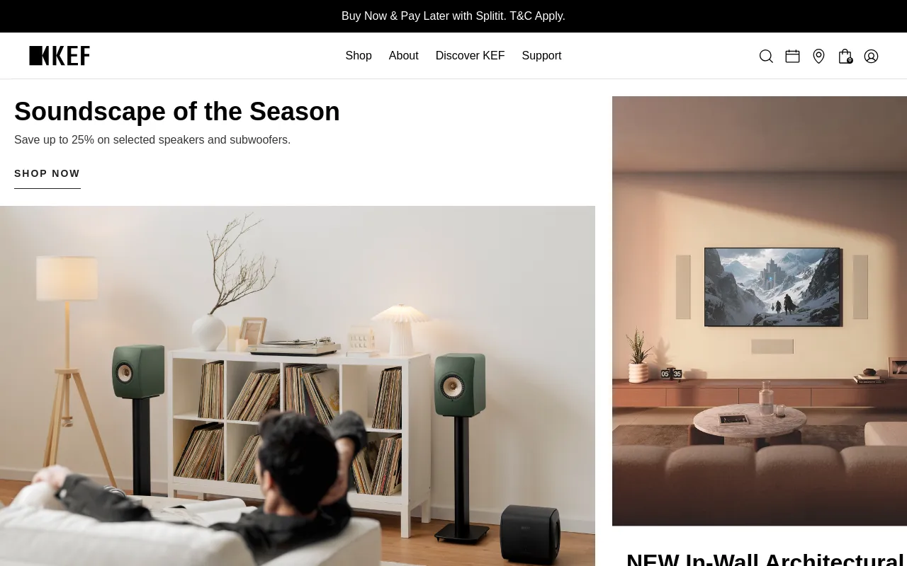 KEF Asia Pacific screenshot