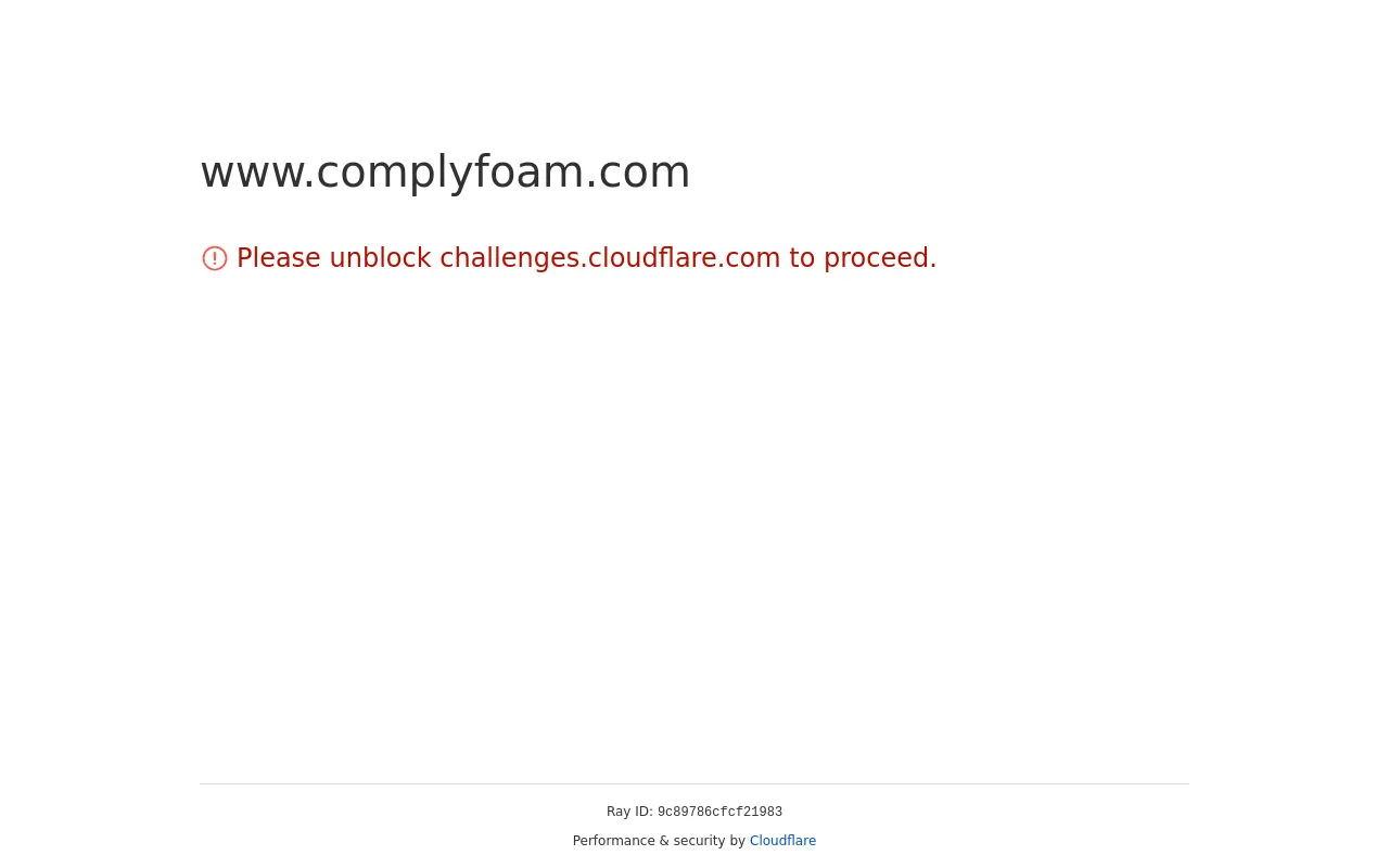Comply Foam screenshot
