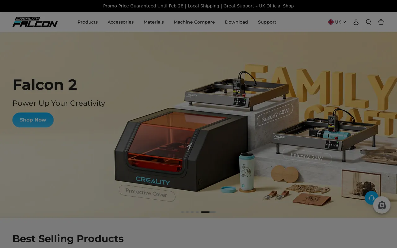 CrealityFalcon | UK screenshot