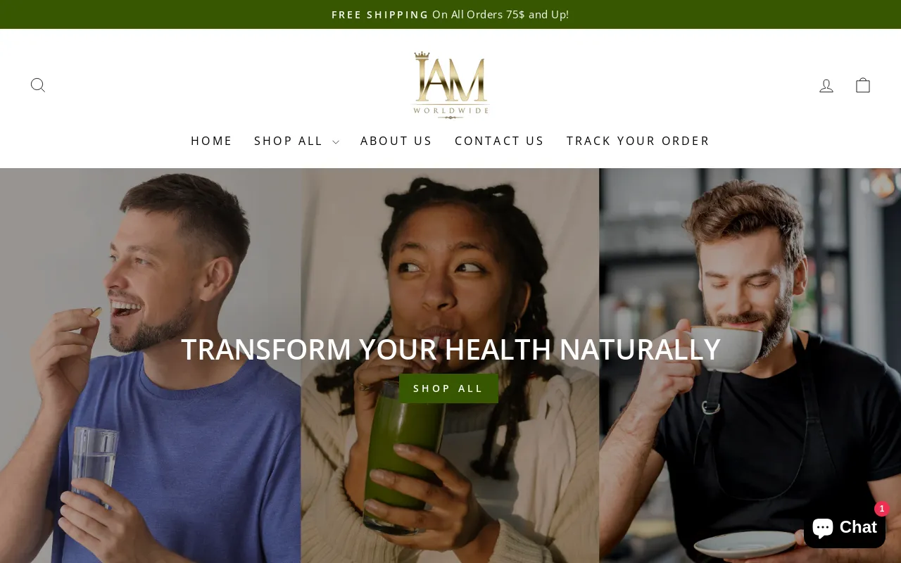 Amazing Health and Wellness website screenshot