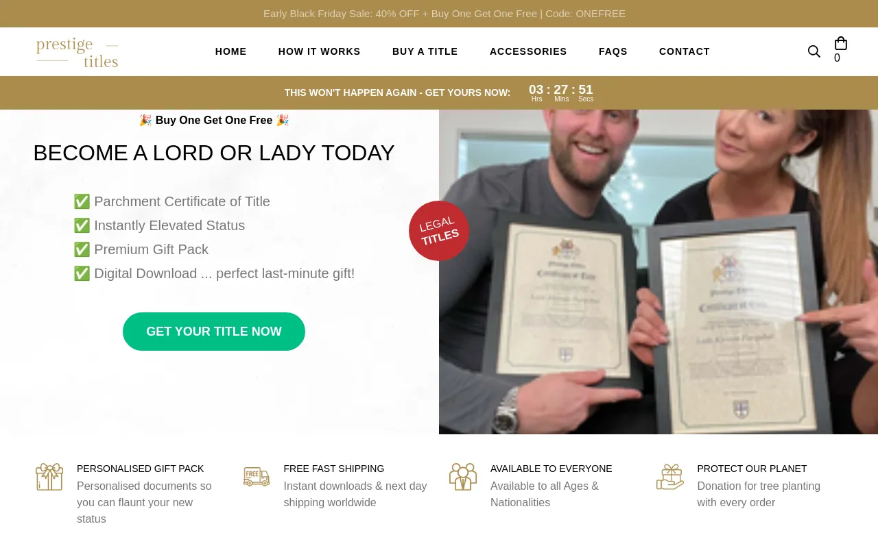 Prestige Titles screenshot