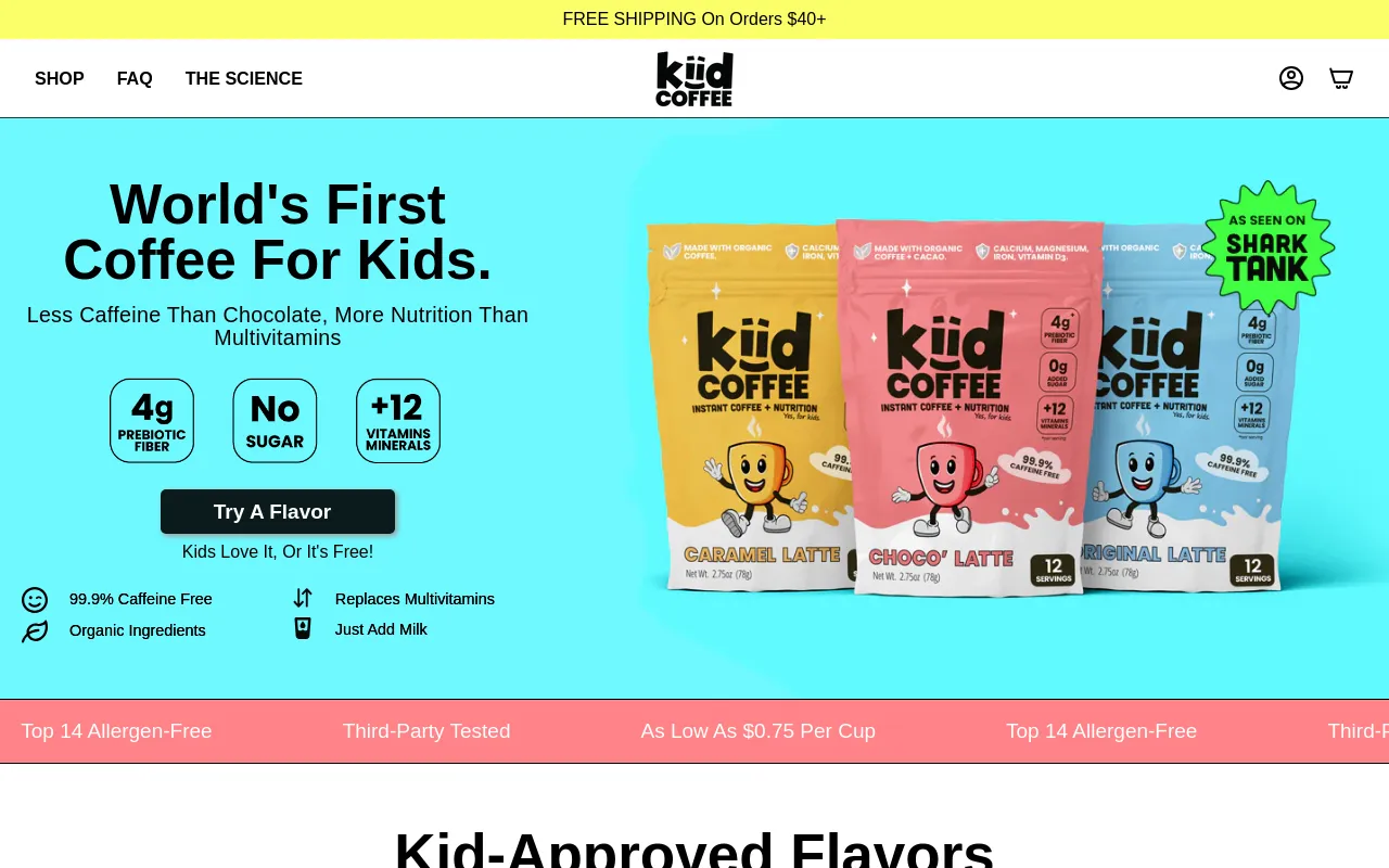 Kiid Coffee screenshot